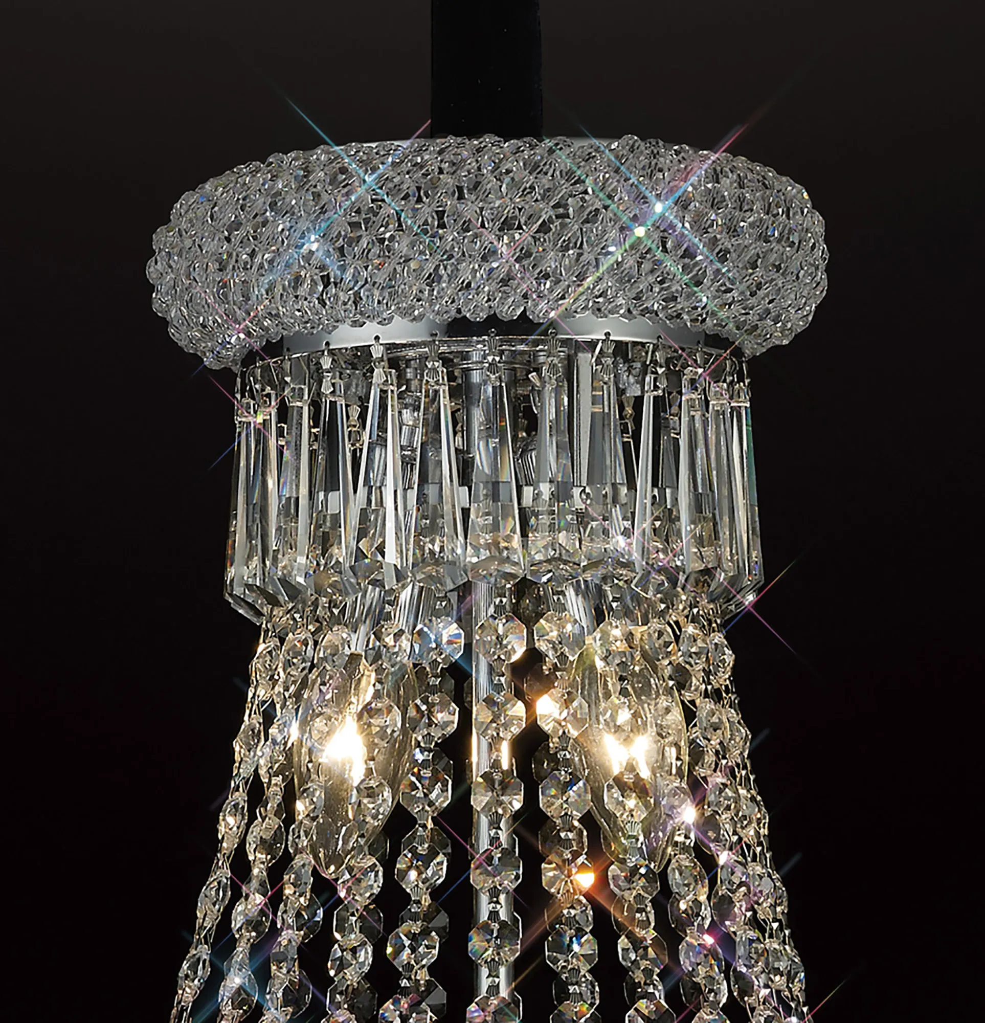 Alexandra Crystal Chandelier 18 Light (27kg) Polished Chrome IL31452  Diyas Alexandra Polished Chrome